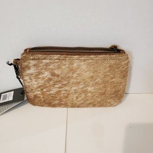 Myra Wristlet Handbag - Cow Hide